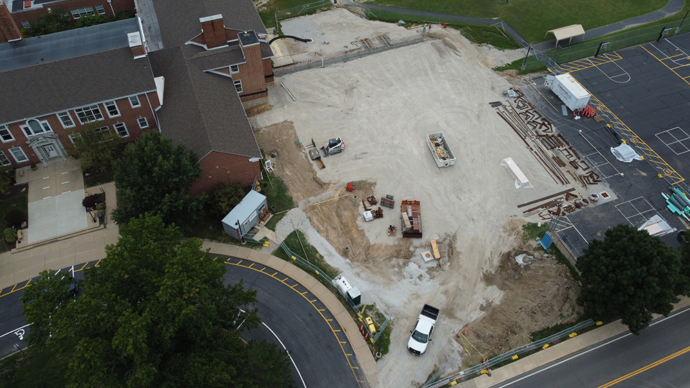 Reed Construction Aerial View on September 2